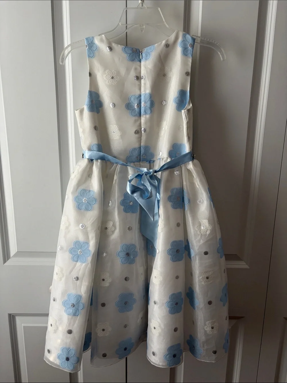 American Princess Ivory Dress with Rhinestone Appliqués Girl's Size